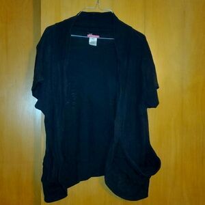 Joe Boxer Short Sleeved Black Cardigan L/XL